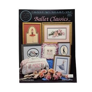 Vintage Ballet Classics Cross My Heart Cross Stitch Design #CSB-60 1990 Sampler